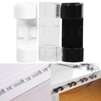 20pcs Wire Tidy Holder Cord Drop Clip Organizer Adhesive Cable Management Clamp (Black) - Intl June 2018 - 4 20pcs Wire Tidy Holder Cord Drop Clip Organizer Adhesive Cable Management Clamp (Black) - intl - 4