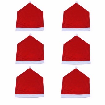 2PCS 6x Christmas Chairs Back Cover Dinner Table Santa Hat Home Party Xmas Decor Gift - Intl May 2018 - 2 2PCS 6x Christmas Chairs Back Cover Dinner Table Santa Hat Home Party Xmas Decor Gift - intl - 2