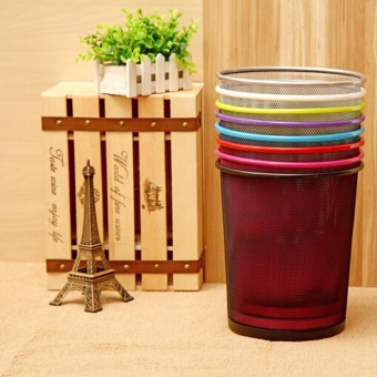 2PCS Office Can Metal Mesh Waste Bin Wastebasket Rubbish Paper Net Trash Basket June 2018 - 4 2PCS Office Can Metal Mesh Waste Bin Wastebasket Rubbish Paper Net Trash Basket - 4