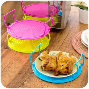 3 In 1 Microwave Tray Multifunctional Plate Foldable InsulationSteam Rack Plastic Cover By LuckyG - Intl June 2018 - 2 3 In 1 Microwave Tray Multifunctional Plate Foldable InsulationSteam Rack Plastic Cover by LuckyG - intl - 2