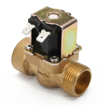 3/4 Inch N/C 12V DC VDC Slim Brass Electric Solenoid Valve NPSM Gas Water Air Gold - Intl June 2018 - 5 3/4 Inch N/C 12V DC VDC Slim Brass Electric Solenoid Valve NPSM Gas Water Air Gold - intl - 5