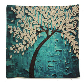 3D Flower Cotton Linen Pillow Case Waist Back Throw Cushion Cover Home Decor June 2018 - 5 3D Flower Cotton Linen Pillow Case Waist Back Throw Cushion Cover Home Decor - 5