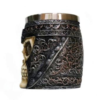 3D Skull Gothic Ossuary Style Beer Coffee Mug Striking WarriorTankard Viking Drinking Cup June 2018 - 3 3D Skull Gothic Ossuary Style Beer Coffee Mug Striking WarriorTankard Viking Drinking Cup - 3