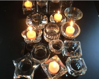 3pcs Different Sizes Crystal Glass Candle Holders Square Solidproposal Wedding Candlestick Decoration - Intl June 2018 - 3 3pcs Different sizes Crystal glass Candle Holders Square solidproposal Wedding Candlestick Decoration - intl - 3