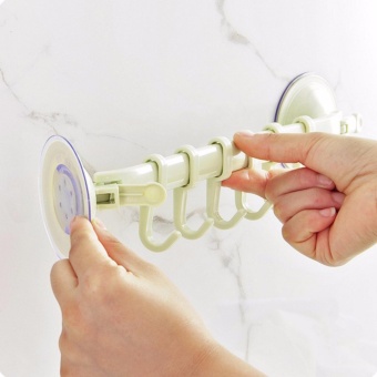 3PCS Mikey Store Kitchen Bathroom Removable Hanging Shelves VacuumSucker Towel Plastic Hooks Hanger - Intl June 2018 - 4 3PCS Mikey Store Kitchen Bathroom Removable Hanging Shelves VacuumSucker Towel plastic Hooks Hanger - intl - 4