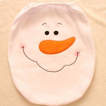 3Pcs/set Cute Snowman Bathroom Set Washable Toilet Seat Cover FloorMat Tank Lid Tissue Box Durable Home Decor June 2018 - 3 3Pcs/set Cute Snowman Bathroom Set Washable Toilet Seat Cover FloorMat Tank Lid Tissue Box Durable Home Decor - 3
