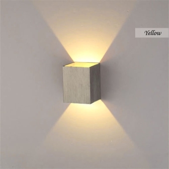 3W LED Square Wall Lamp Hall Walkway Living Room Light Fixture(White) - Intl June 2018 - 3 3W LED Square Wall Lamp Hall Walkway Living Room Light Fixture(White) - Intl - 3