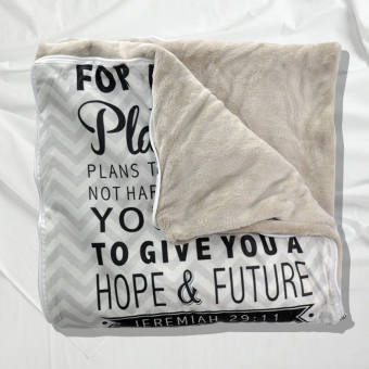 4 In 1 Celebrity Fleece Throw Pillow Blanket Bed Mat Jeremiah 29:11 Bible Verse (Multicolor) June 2018 - 2 4 in 1 Celebrity Fleece Throw Pillow Blanket Bed Mat Jeremiah 29:11 Bible Verse (Multicolor) - 2