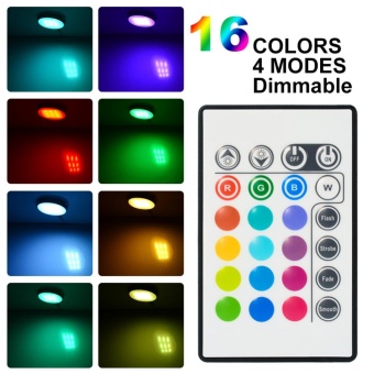 4 Pack Dimmable RGB LED Under Cabinet Lighting, Remote Control Closet Lighting 16 Colors For Kitchen - Intl June 2018 - 3 4 Pack Dimmable RGB LED Under Cabinet Lighting, Remote Control Closet Lighting 16 Colors for Kitchen - intl - 3