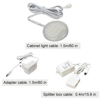 4 Pack Dimmable RGB LED Under Cabinet Lighting, Remote Control Closet Lighting 16 Colors For Kitchen - Intl June 2018 - 4 4 Pack Dimmable RGB LED Under Cabinet Lighting, Remote Control Closet Lighting 16 Colors for Kitchen - intl - 4