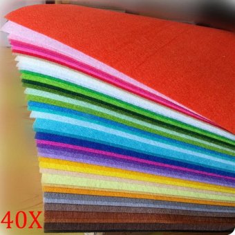 40 Pcs/Lot Mixed Color Felt Fabric 1mm Thickness Felts 20x30CM - Intl May 2018 - 2 40 Pcs/Lot Mixed Color Felt Fabric 1mm Thickness Felts 20x30CM - intl - 2