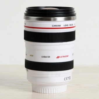 Self Stirring Camera Lens EF 24-105mm Thermos Travel Tea Coffee Mug Cups 400ML