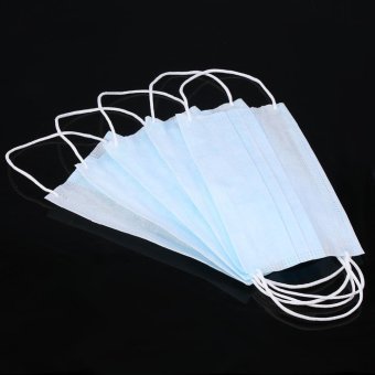 50PCS Dust-proof Non-woven Medical Disposable Ear Loop Face Mask(Blue) - Intl June 2018 - 5 50PCS Dust-proof Non-woven Medical Disposable Ear Loop Face Mask(Blue) - intl - 5