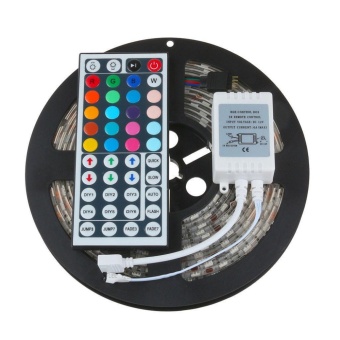 5M 5050 RGB SMD LED Waterproof Flexible Strip 300 LEDs + 44 Key IR Remote - Intl June 2018 - 5 5M 5050 RGB SMD LED Waterproof Flexible Strip 300 LEDs + 44 Key IR Remote - intl - 5