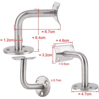 5Pcs Wholesale Lot Stainless Steel Stair Railing Handrail SupportMount Brackets June 2018 - 5 5Pcs Wholesale Lot Stainless Steel Stair Railing Handrail SupportMount Brackets - 5