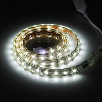 60 LEDs SMD 5050 Casing IP65 Waterproof LED Light Strip With PowerPlug, 60 LED/m, Length: 1m, AC 220V(White Light) - Intl June 2018 - 4 60 LEDs SMD 5050 Casing IP65 Waterproof LED Light Strip With PowerPlug, 60 LED/m, Length: 1m, AC 220V(White Light) - intl - 4
