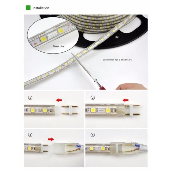 60 LEDs SMD 5050 Casing IP65 Waterproof LED Light Strip With PowerPlug, 60 LED/m, Length: 1m, AC 220V(White Light) - Intl June 2018 - 5 60 LEDs SMD 5050 Casing IP65 Waterproof LED Light Strip With PowerPlug, 60 LED/m, Length: 1m, AC 220V(White Light) - intl - 5