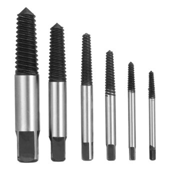 6pcs Broken Bolt Screw Extractor Remover Set Easy Out Drill Bits Tools Kit 3-22mm - Intl April 2018 - 2 6pcs Broken Bolt Screw Extractor Remover Set Easy Out Drill Bits Tools Kit 3-22mm - intl - 2