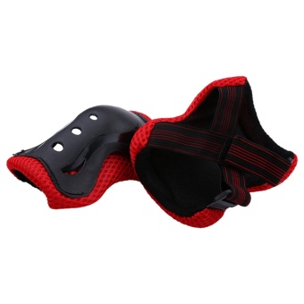 6pcs/set Knee Support Pads Elbow Protectors Wrist Guards For Children Outdoor Sports(red+balck) - Intl June 2018 - 2 6pcs/set Knee Support Pads Elbow Protectors Wrist Guards For Children Outdoor Sports(red+balck) - intl - 2