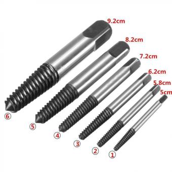 6pcs/set Screw Extractor Easy Out Set Drill Bits Guide Broken Damaged Bolt Remover - Intl June 2018 - 2 6pcs/set Screw Extractor Easy Out Set Drill Bits Guide Broken Damaged Bolt Remover - intl - 2