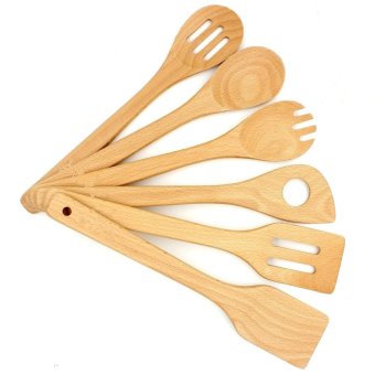 6pcs/set Wooden Spoon Set, Bamboo Cookware Sets Spoon Spatula,Utensil Set April 2018 - 4 6pcs/set Wooden Spoon Set, Bamboo Cookware Sets Spoon Spatula,Utensil Set - 4