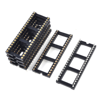 6x 2.54mm Pitch 40 Round Pins Double Row DIP IC Socket Adapter Solder June 2018 - 2 6x 2.54mm Pitch 40 Round Pins Double Row DIP IC Socket Adapter Solder - 2