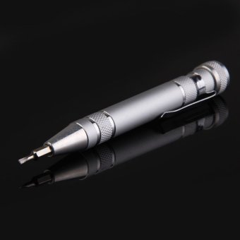 8 In 1 Aluminum Precision Multi-Tool Screw Driver Portable ToolSilver June 2018 - 3 8 in 1 Aluminum Precision Multi-Tool Screw Driver Portable ToolSilver - 3