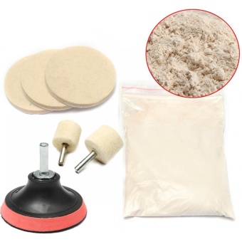 8Pcs 8Oz Glass Scrach Remover Polishing Kit Cerium Oxide Powder W/3'' Wheel+Felt - Intl May 2018 - 2 8Pcs 8Oz Glass Scrach Remover Polishing Kit Cerium Oxide Powder w/3'' Wheel+Felt - intl - 2