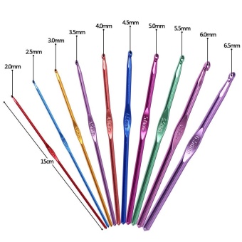 99x Multi Colour Crochet Metal Hooks Weaving Tools Knitting Needlework Kits +Case - Intl June 2018 - 5 99x Multi Colour Crochet Metal Hooks Weaving Tools Knitting Needlework Kits +Case - intl - 5