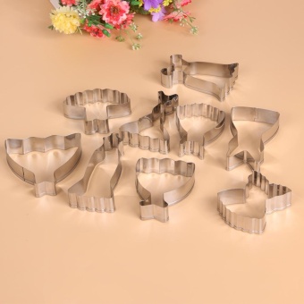 9pcs Stainless Steel Dress Various Shape Cookie Cutters Slicers SetFondant Molds (Silver) - Intl June 2018 - 2 9pcs Stainless Steel Dress Various Shape Cookie Cutters Slicers SetFondant Molds (Silver) - intl - 2
