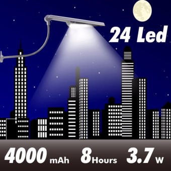All In One Led Solar Street Lights Adjustable Angle 24 Leds Outdoor Sensor Light 400LM Led Garden Waterproof Solar Lamp Powered - Intl July 2018 - 2 All In One Led Solar Street Lights Adjustable Angle 24 Leds Outdoor Sensor Light 400LM Led Garden Waterproof Solar Lamp Powered - intl - 2