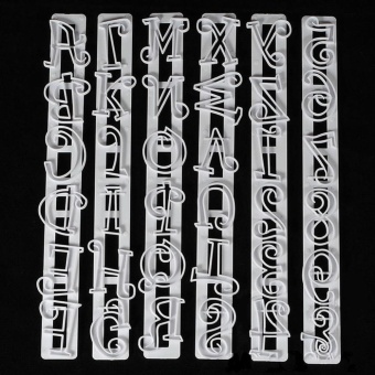Alphabet Number Letter Cake Decorating Mold Fondant Icing Cutter Mould Set (White) - Intl June 2018 - 4 Alphabet Number Letter Cake Decorating Mold Fondant Icing Cutter Mould Set (White) - intl - 4