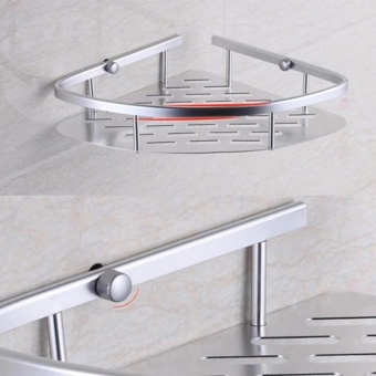 Bathroom Toilet Rack Double Aluminum Triangular Shelves BathroomAccessories Bathroom Shelves Tripods - Intl April 2018 - 4 Bathroom Toilet Rack Double Aluminum Triangular Shelves BathroomAccessories Bathroom Shelves Tripods - intl - 4