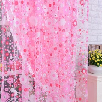 Beautiful Print Floral Door Sheer Window Curtains Room Curtain Divider 2m X 1m - Intl June 2018 - 2 Beautiful Print Floral Door Sheer Window Curtains Room Curtain Divider 2m x 1m - intl - 2