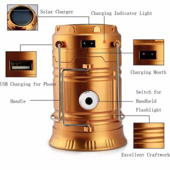 BIG Solar Rechargeable Camping Super Bright Lantern Collapsible Portable LED Camp Light Flashlight Emergency Light Power Bank For Mobile Phones Battery Powered For Sports, Camping & Hiking June 2018 - 5 BIG Solar Rechargeable Camping Super Bright Lantern Collapsible Portable LED Camp Light Flashlight Emergency Light Power Bank for Mobile Phones Battery Powered for Sports, Camping & Hiking - 5