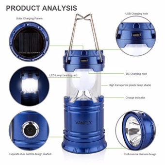 BIG Solar Rechargeable Camping Super Bright Lantern Collapsible Portable LED Camp Light Flashlight Emergency Light Power Bank For Mobile Phones Battery Powered For Sports, Camping & Hiking June 2018 - 3 BIG Solar Rechargeable Camping Super Bright Lantern Collapsible Portable LED Camp Light Flashlight Emergency Light Power Bank for Mobile Phones Battery Powered for Sports, Camping & Hiking - 3