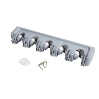Broom Hanger Brush Mop Organizer Wall Mounted Storage Holder Rack(5Positions And 6 Hooks) - Intl June 2018 - 3 Broom Hanger Brush Mop Organizer Wall Mounted Storage Holder Rack(5Positions and 6 Hooks) - intl - 3