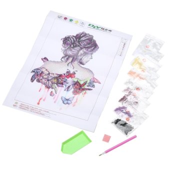 Butterfly Beauty Girl 5D Diamond DIY Painting Craft Kit Home Decor- Intl April 2018 - 2 Butterfly Beauty Girl 5D Diamond DIY Painting Craft Kit Home Decor- intl - 2