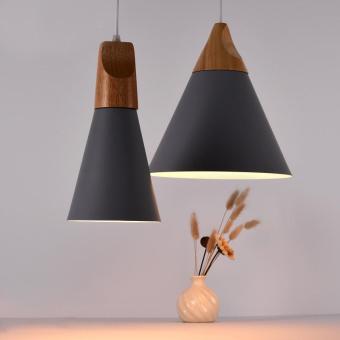 BUYINCOINS E27 Simple Wood Pendant Ceiling Hanging Lamp ChandelierKitchen Light Fixture S Black - Intl June 2018 - 4 BUYINCOINS E27 Simple Wood Pendant Ceiling Hanging Lamp ChandelierKitchen Light Fixture S Black - intl - 4