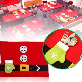 BUYINCOINS Newest Christmas Table Covers Santa Claus TablePlacemats Coaster Cover Runner Mat Cutlery Holder - Intl June 2018 - 3 BUYINCOINS Newest Christmas Table Covers Santa Claus TablePlacemats Coaster Cover Runner Mat Cutlery Holder - intl - 3