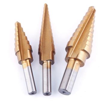 BUYINSOINS Titanium Step Drill Bit Set, 3-Piece Set & Automatic Center Punch Tool Kits April 2018 - 2 BUYINSOINS Titanium Step Drill Bit Set, 3-Piece Set & Automatic Center Punch Tool Kits - 2