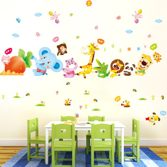 Cartoon Animal Radish PVC Wall Sticker Decals For Kids Baby Bedroom House Dec Oration Colorful July 2018 - 2 Cartoon Animal Radish PVC Wall Sticker Decals for Kids Baby Bedroom House Dec Oration colorful - 2