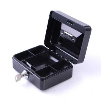 Cash Box Safe Small Coin Piggy Bank Metal Saving Money Box BlackWith Locks Tirelire Banco Monedas HW109 - Intl April 2018 - 4 Cash Box Safe Small Coin Piggy Bank Metal Saving Money Box BlackWith Locks Tirelire Banco Monedas HW109 - intl - 4