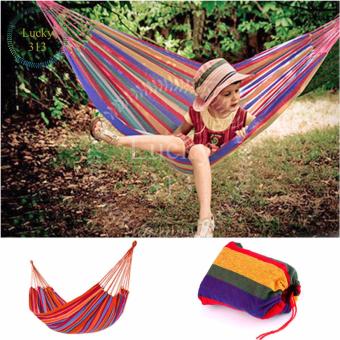 Colorful Canvas Hammock Hanging Sleeping Bed Red June 2018 - 3 Colorful Canvas Hammock Hanging Sleeping Bed Red - 3