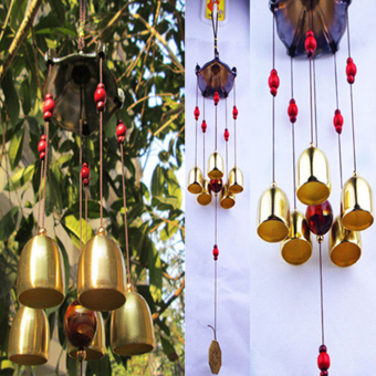 Copper Windchimes 5 Bells Pentagon Pavilion Money Drawing YardGarden Outdoor Living Feng Shui Wind Chimes - Intl June 2018 - 3 Copper Windchimes 5 Bells Pentagon Pavilion Money Drawing YardGarden Outdoor Living Feng Shui Wind Chimes - intl - 3