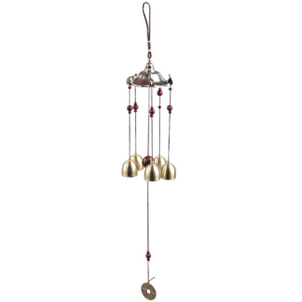 Copper Windchimes 5 Bells Pentagon Pavilion Money Drawing YardGarden Outdoor Living Feng Shui Wind Chimes - Intl June 2018 - 2 Copper Windchimes 5 Bells Pentagon Pavilion Money Drawing YardGarden Outdoor Living Feng Shui Wind Chimes - intl - 2