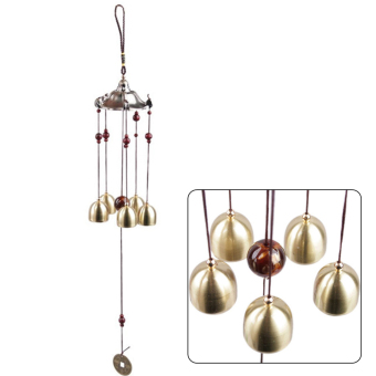 Copper Windchimes 5 Bells Pentagon Pavilion Money Drawing YardGarden Outdoor Living Feng Shui Wind Chimes - Intl June 2018 - 5 Copper Windchimes 5 Bells Pentagon Pavilion Money Drawing YardGarden Outdoor Living Feng Shui Wind Chimes - intl - 5
