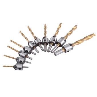 Countersink Drill Bit Carpentry Woodworking Boring Tool Round ShankWith Hex Key (3-10mm) - Intl June 2018 - 4 Countersink Drill Bit Carpentry Woodworking Boring Tool Round ShankWith Hex Key (3-10mm) - intl - 4
