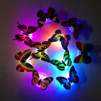 Creative Color Butterfly LED Lights A T Night Free Design - Intl June 2018 - 2 Creative Color Butterfly LED Lights a t Night Free Design - intl - 2