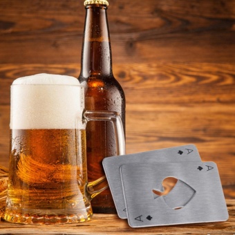 Creative Poker Card Beer Bottle Opener Funny Stainless Steel CardOf Spades Bar - Intl June 2018 - 2 Creative Poker Card Beer Bottle Opener Funny Stainless Steel CardOf Spades Bar - intl - 2